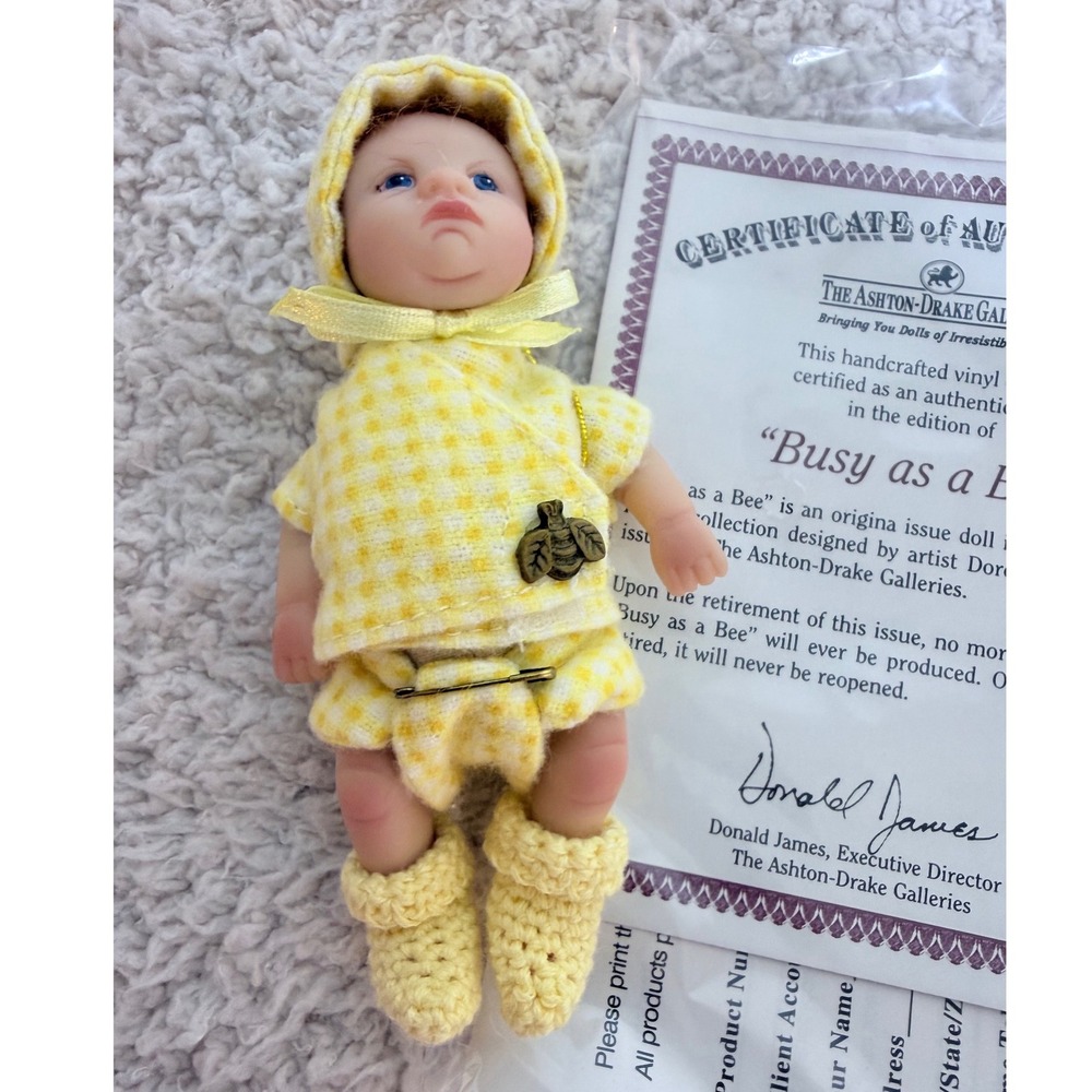 Ashton-Drake Busy as a Bee Vinyl Doll Dorothy Steven Sweet as You Please COA